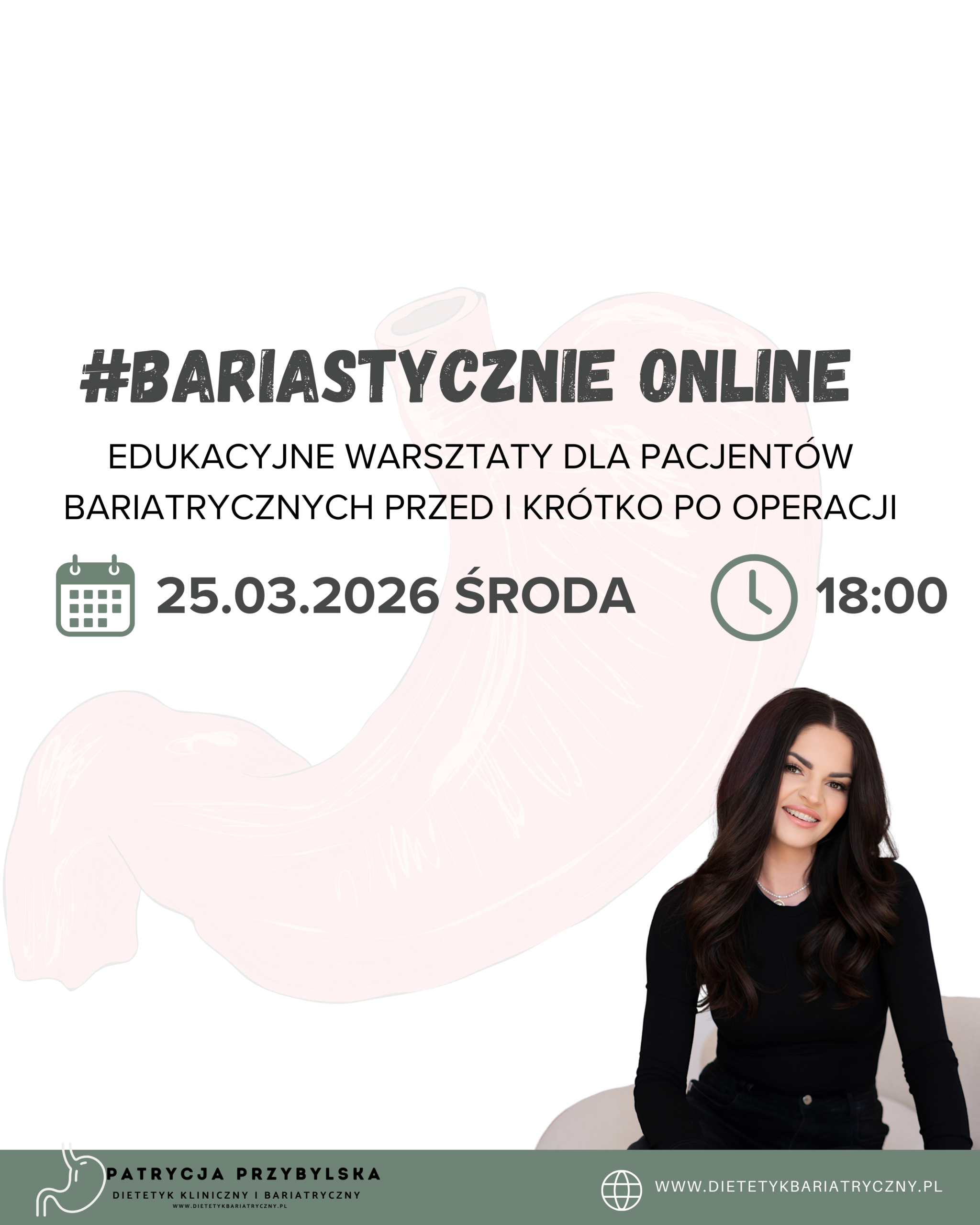 |WARSZTATY LIVE| – dla pacjentów bariatrycznych przed i krótko po operacji |